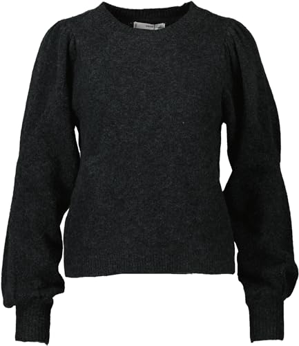 Mango Damen Pullover mit Puffärmel Koyo anthrazit (DE/NL/SE/PL, Alphanumerisch, L, Regular, Regular) von Mango