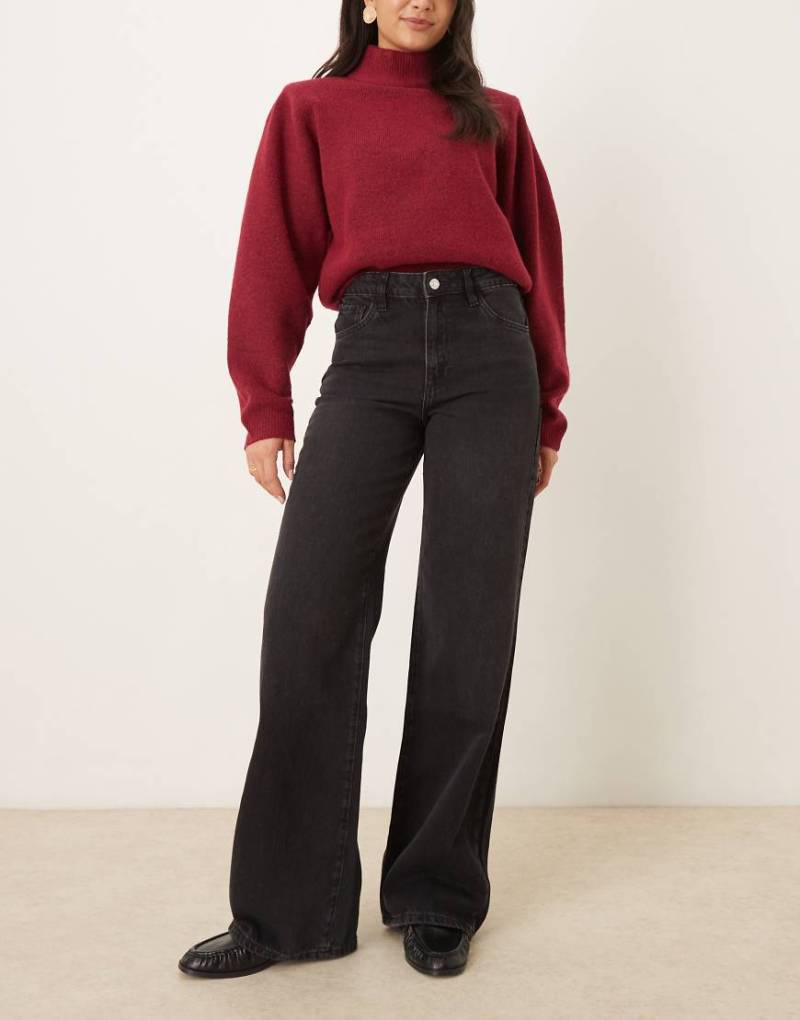 Mango - Danila - Gerade geschnittene Jeans aus 100% Baumwolle in Schwarz von Mango