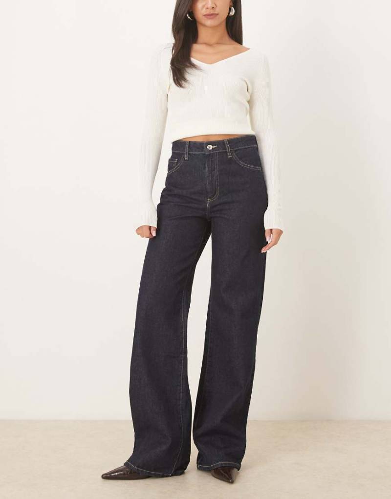 Mango - Danila - Straight-Leg-Jeans aus 100% Baumwolle in Indigoblau von Mango