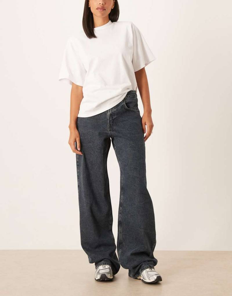 Mango - Davina - Relaxed Fit Jeans aus 100% Baumwolle in Dunkelblau von Mango