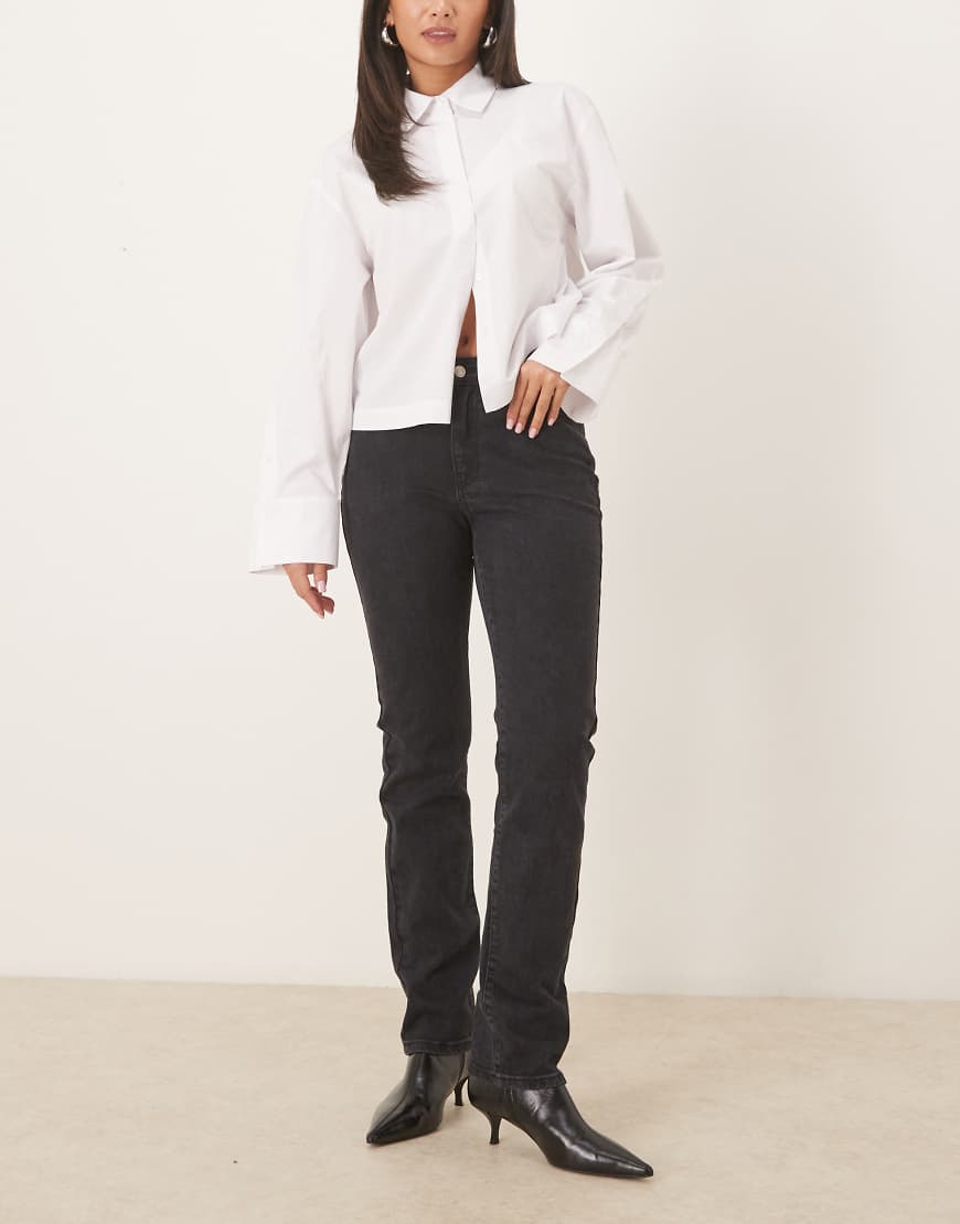 Mango - Delia - Slim-Fit-Jeans aus reiner Baumwolle in Schwarz von Mango