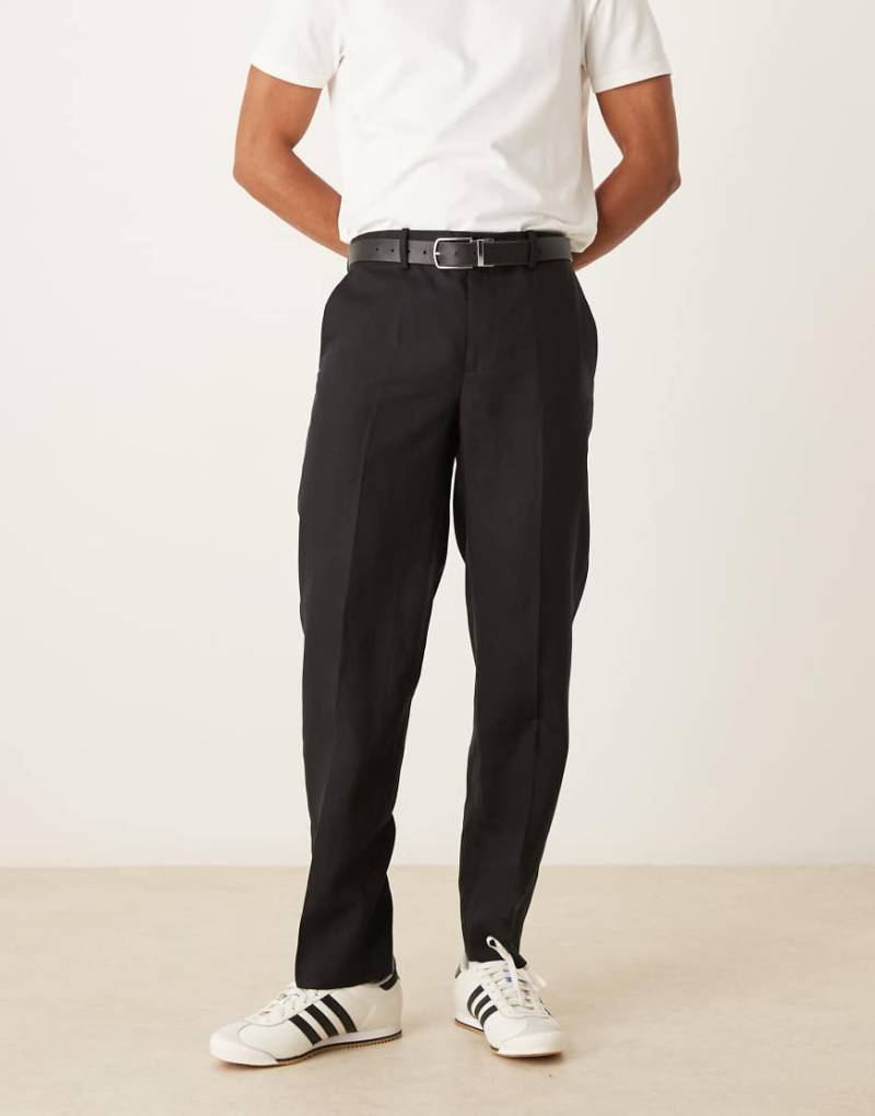 Mango - Elegante, schmal zulaufende Hose in Schwarz von Mango