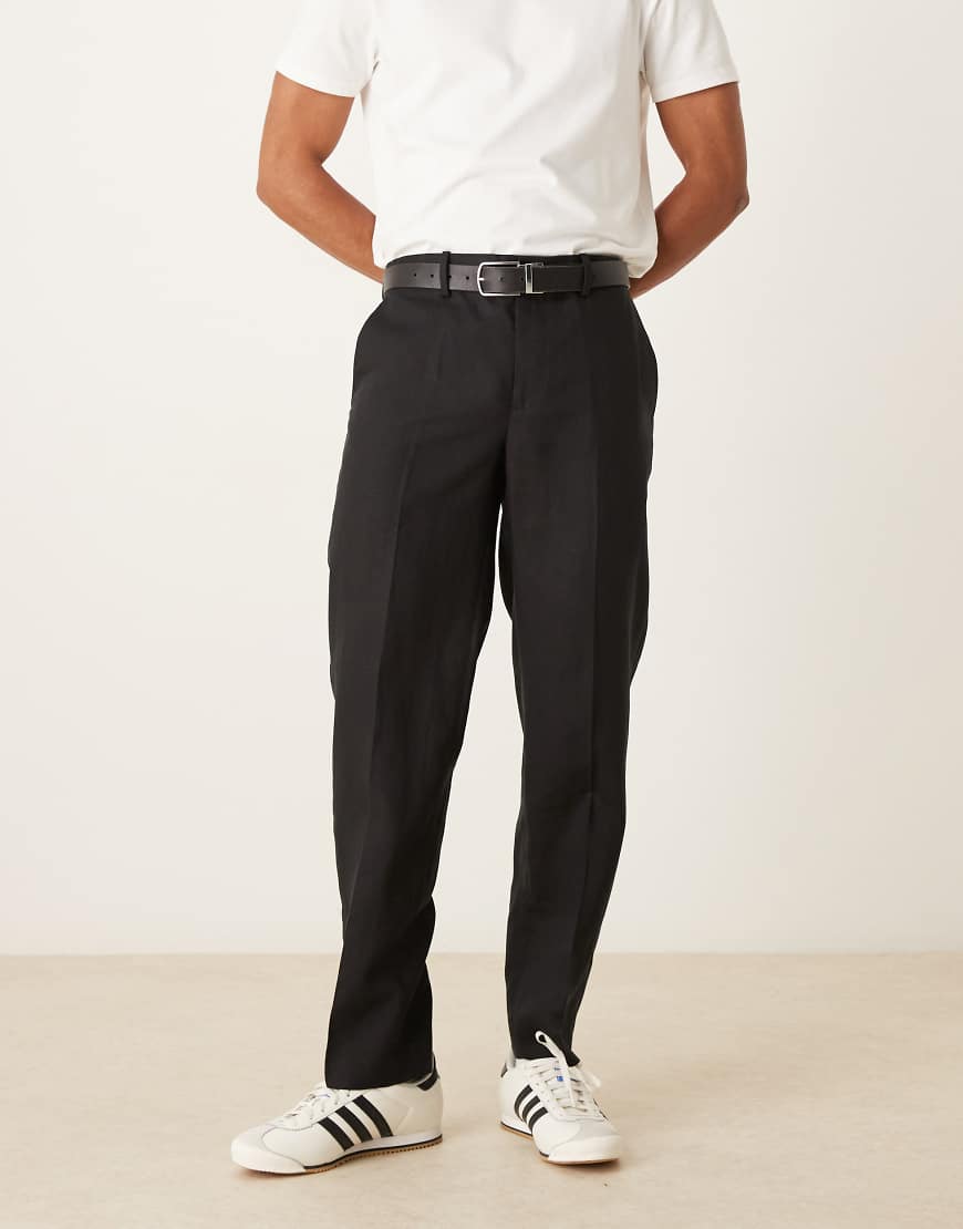 Mango - Elegante, schmal zulaufende Hose in Schwarz von Mango