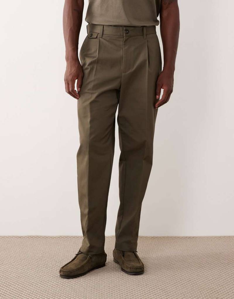 Mango - Elegante Hose aus Baumwolle in Braun-Brown von Mango