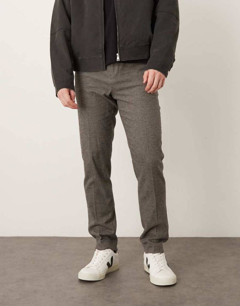 Mango - Elegante Hose aus Tweed in Braun-Brown von Mango