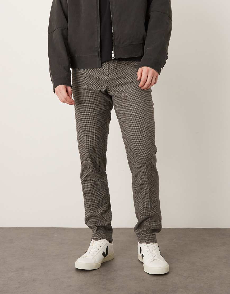 Mango - Elegante Hose aus Tweed in Braun-Brown von Mango