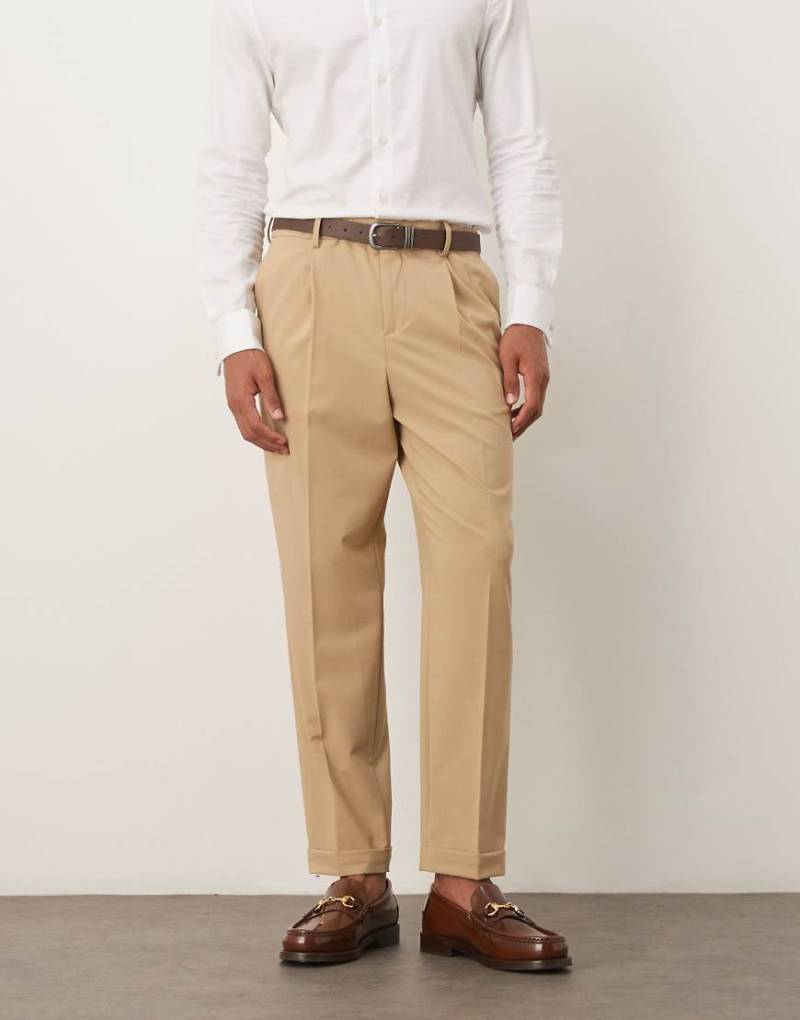 Mango - Elegante Slim-Fit-Hose in Beige, Kombiteil-Neutral von Mango