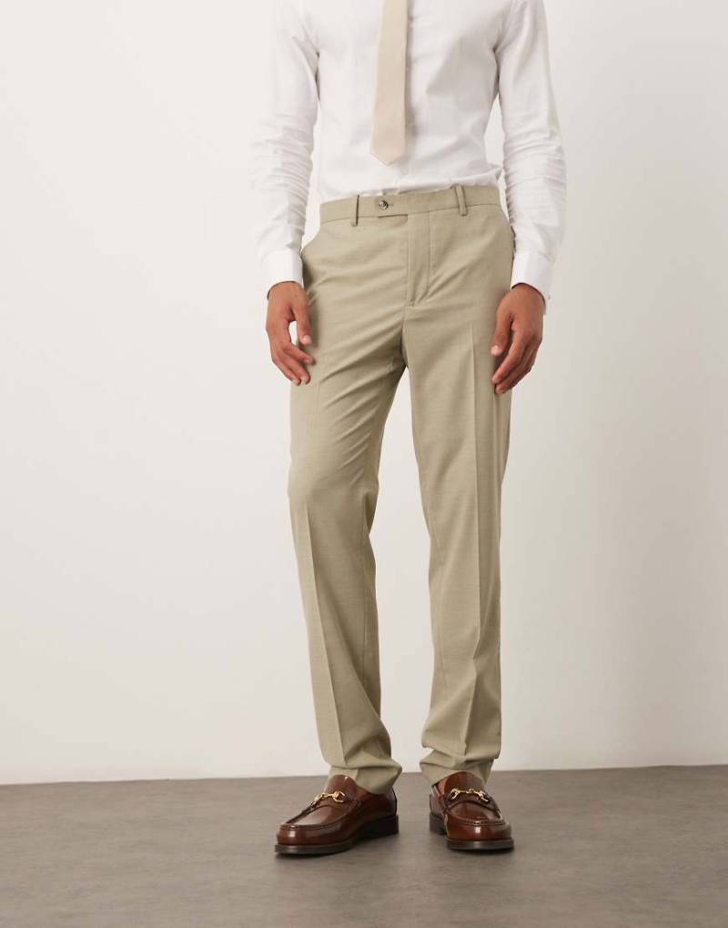 Mango - Elegante Slim Fit Hose in Blassgrün, Kombiteil von Mango