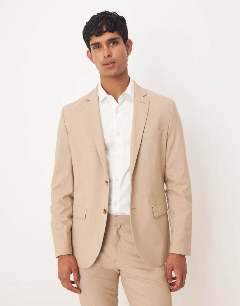 Mango - Eleganter Blazer in Ecru, Kombiteil-Neutral von Mango