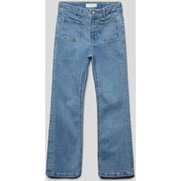 Mango Flared Jeans mit aufgesetzten Taschen in Blau, Größe 128 von Mango