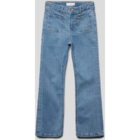 Mango Flared Jeans mit aufgesetzten Taschen in Blau, Größe 152 von Mango