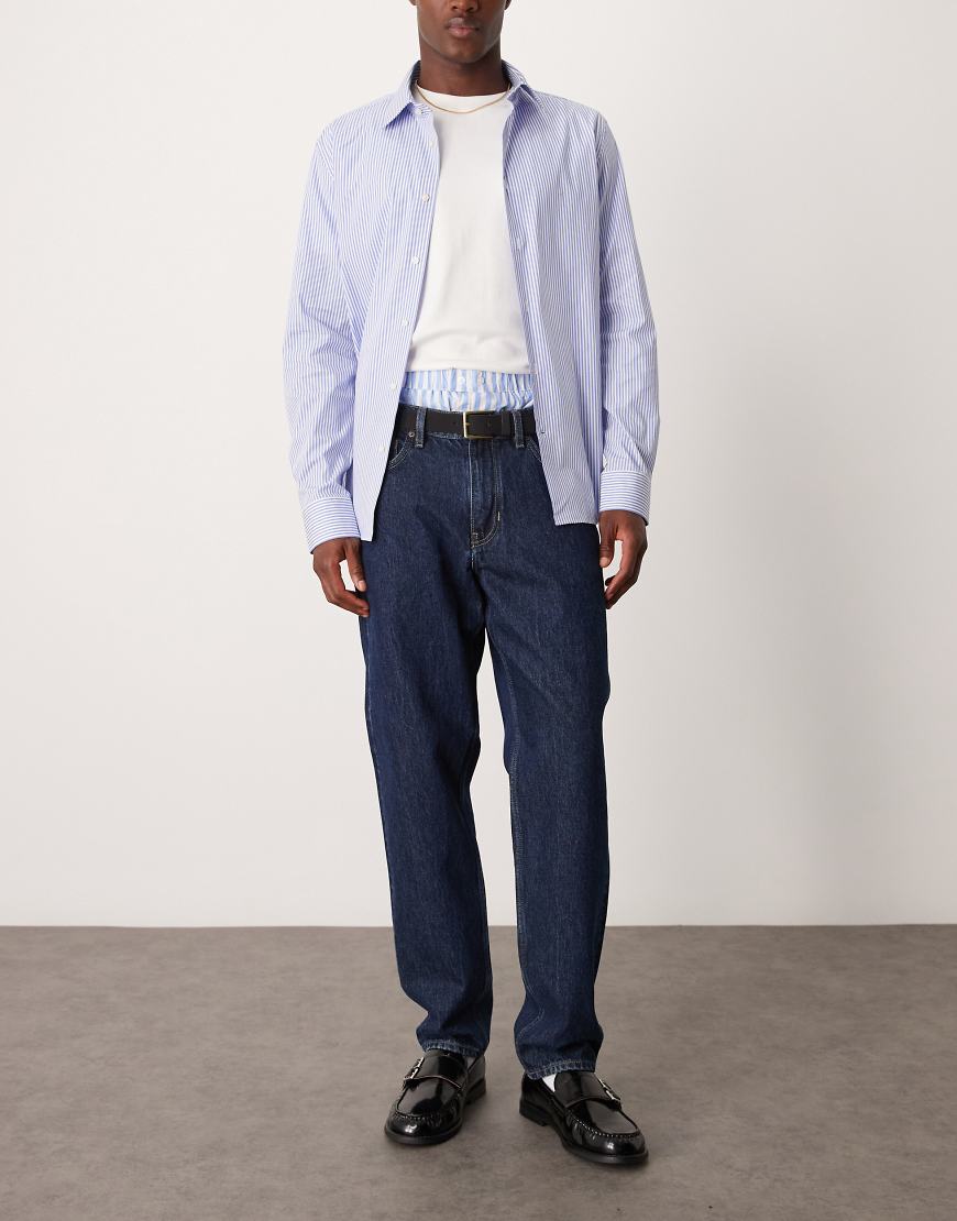 Mango - Gerade geschnittene Denim-Jeans in dunkelblauer Waschung Mango - Gerade geschnittene Denim-Jeans in dunkelblauer Waschung von Mango