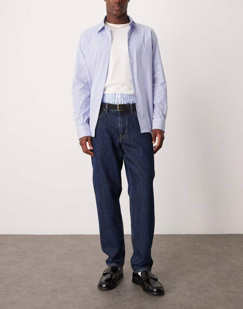 Mango - Gerade geschnittene Denim-Jeans in dunkelblauer Waschung von Mango