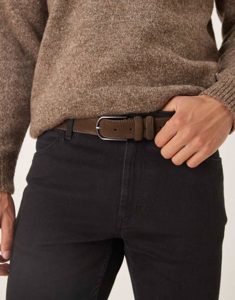 Mango - Gürtel aus Wildleder in Braun-Brown von Mango