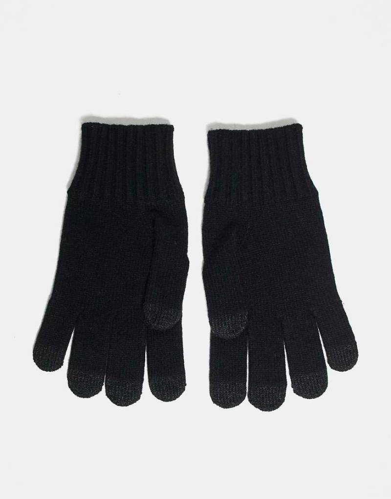 Mango - Handschuhe aus Wollmix in Schwarz von Mango