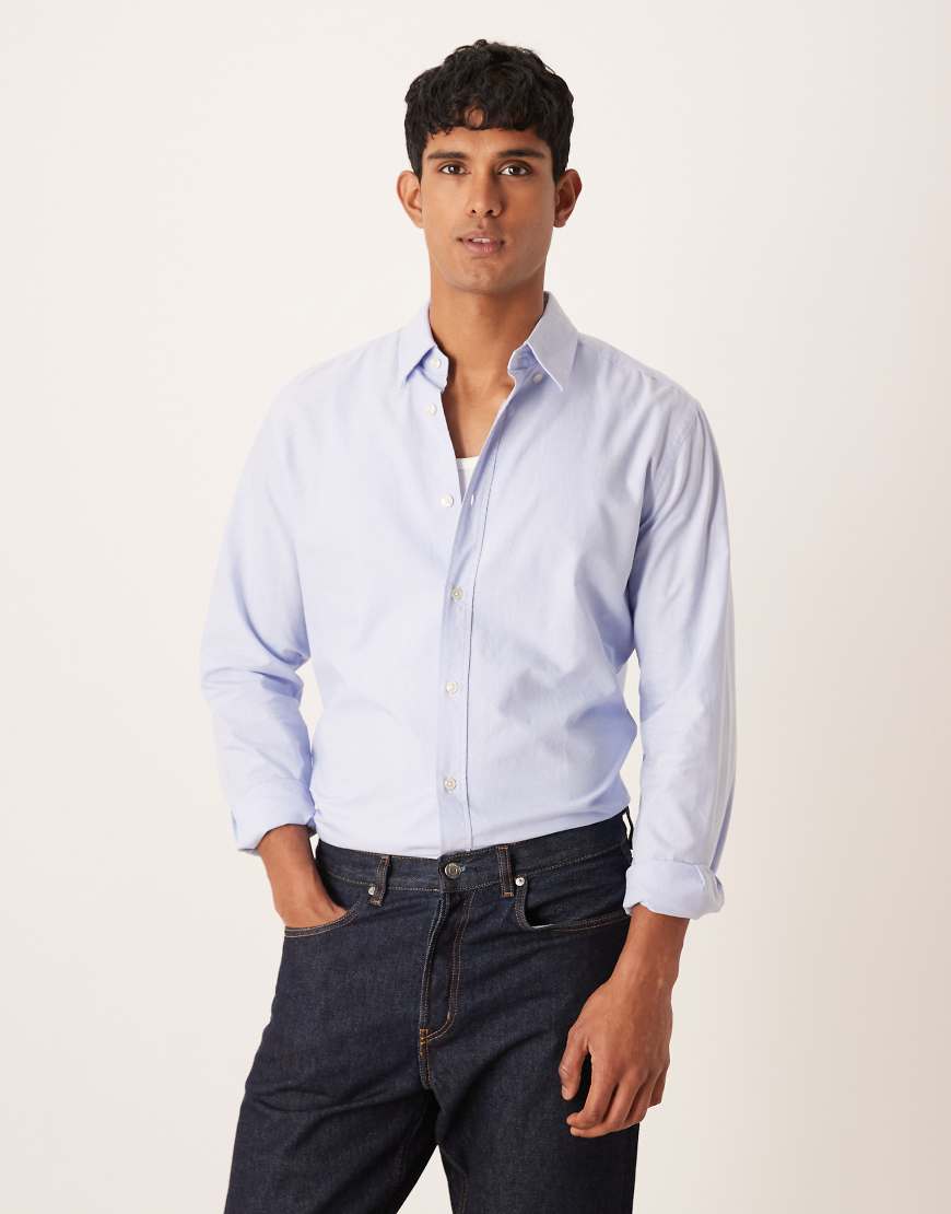 Mango - Hemd aus 100% Baumwolle in Blau Mango - Hemd aus 100% Baumwolle in Blau von Mango
