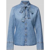 Mango Hemdbluse in Denim-Optik Modell 'LANA' in Jeansblau, Größe XS von Mango