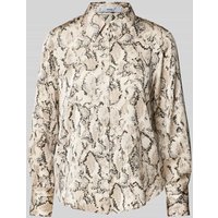 Mango Hemdbluse mit Knopfleiste Modell 'IDEALE' in Beige, Größe M von Mango