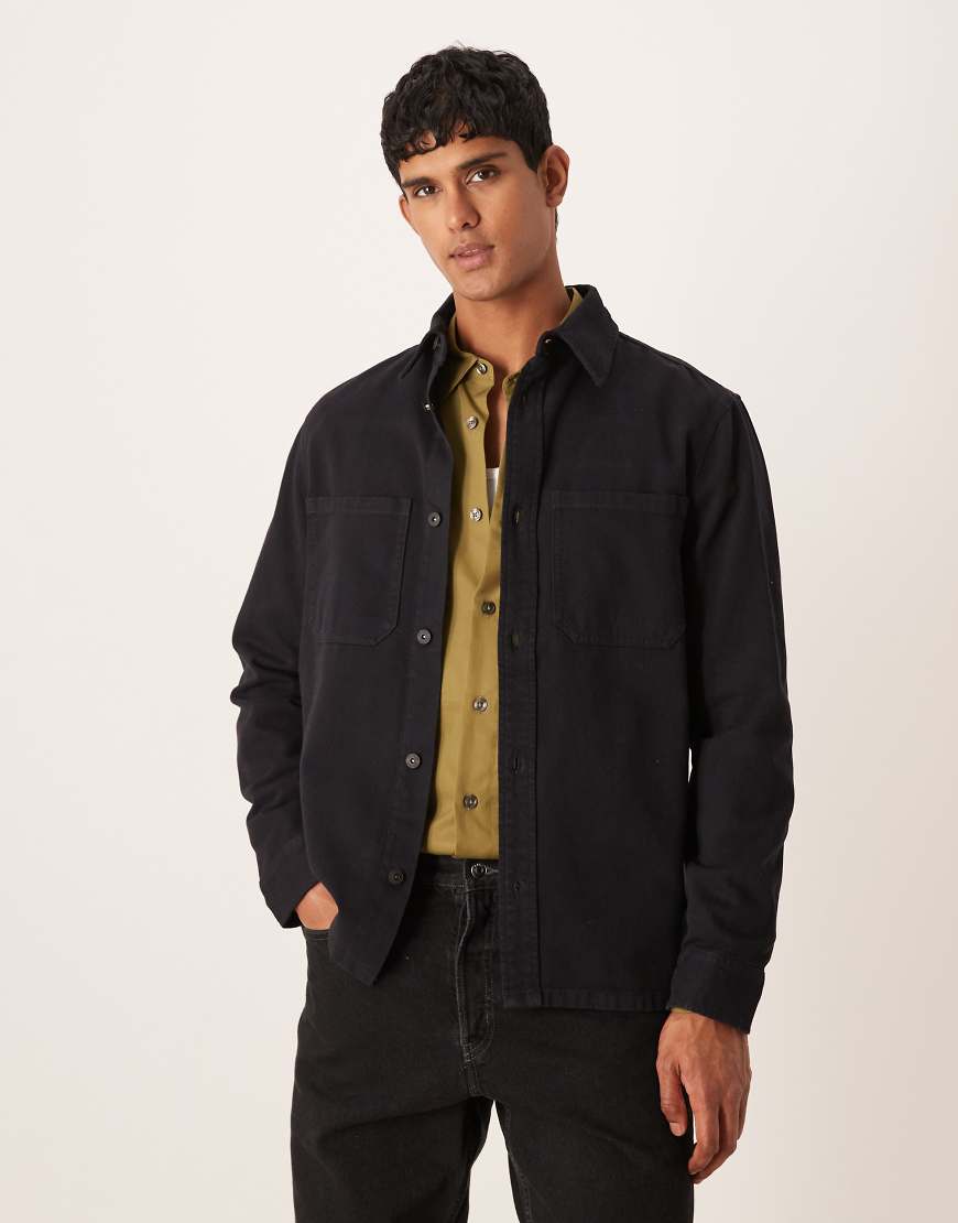 Mango - Hemdjacke aus Baumwolle in Marineblau Mango - Hemdjacke aus Baumwolle in Marineblau von Mango