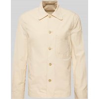 Mango Hemdjacke mit Brusttasche Modell 'clay' in Offwhite, Größe XXL von Mango