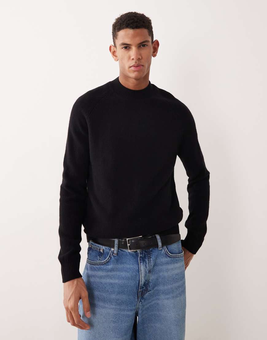 Mango - Hochwertiger Pullover aus 100% Wolle in Schwarz von Mango