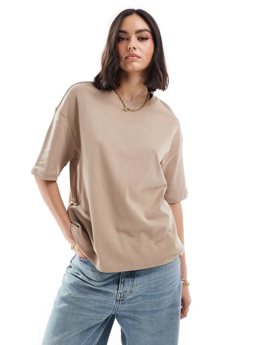 Mango - Hochwertiges T-Shirt in Beige-Neutral von Mango