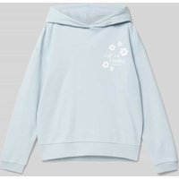 Mango Hoodie mit Motiv-Print in Bleu, Größe 140 von Mango