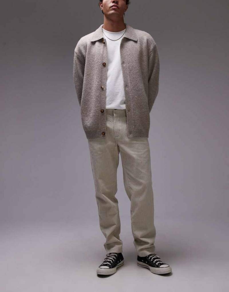 Mango - Hose aus Cord in Ecru-Neutral von Mango