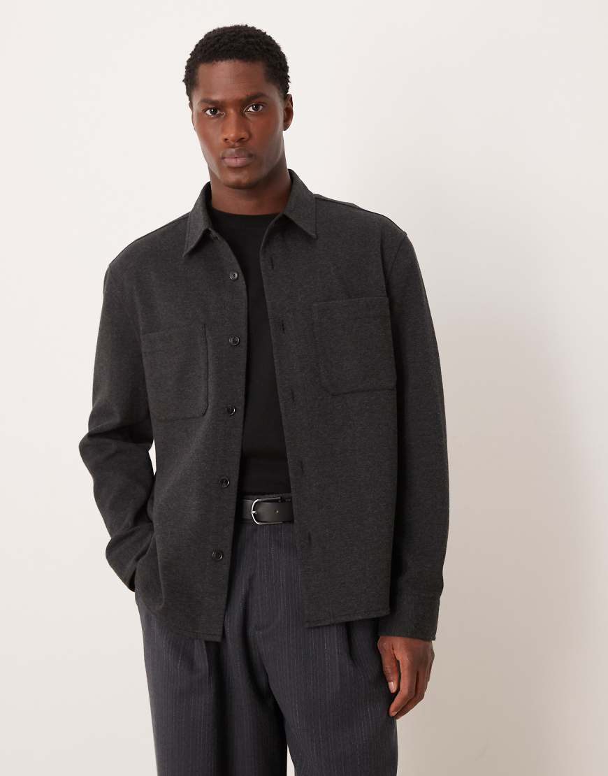 Mango - Jacke aus Baumwollmix in Anthrazit-Grau von Mango