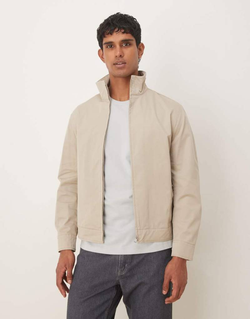 Mango - Jacke aus Baumwollmix in Beige-Neutral von Mango