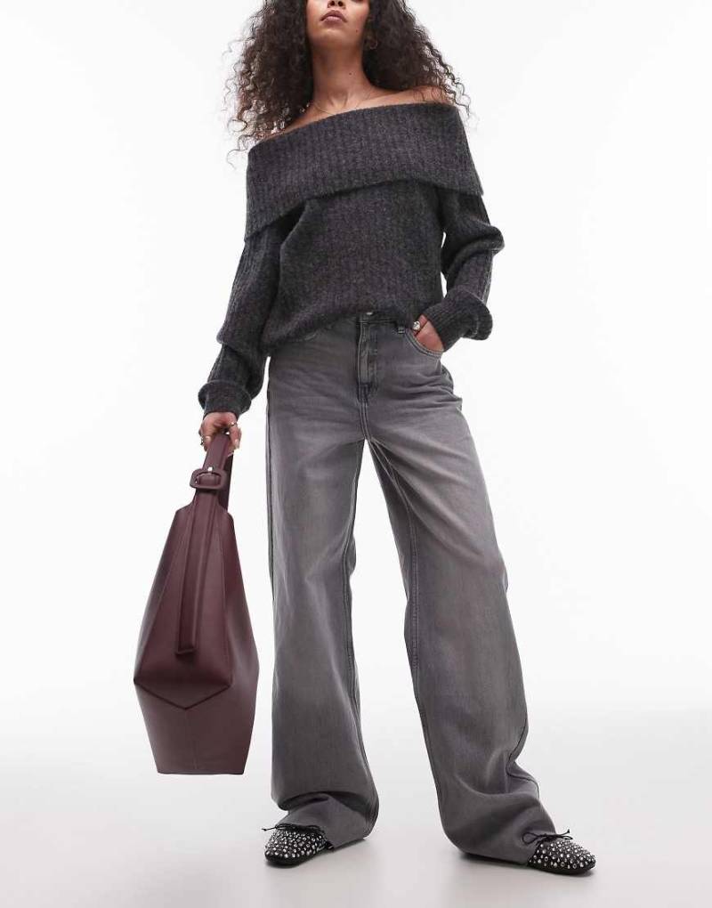 Mango - Danila - Jeans in Grau mit geradem Bein von Mango
