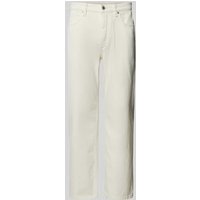 Mango Jeans mit Label-Patch Modell 'TANGER' in Offwhite, Größe 36 von Mango