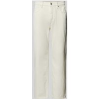 Mango Jeans mit Label-Patch Modell 'TANGER' in Offwhite, Größe 38 von Mango