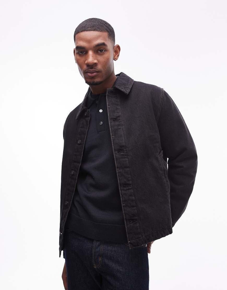 Mango - Jeansjacke in verwaschenem Schwarz von Mango