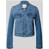 Mango Jeansjacke mit Brusttaschen Modell 'NEWVICKY' in Jeansblau, Größe XS von Mango