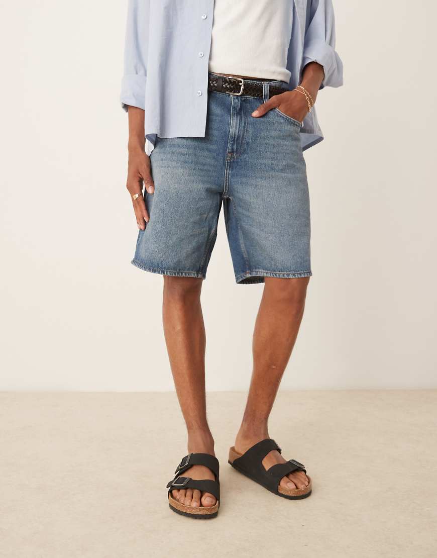Mango - Jeansshorts in mittelblauer Waschung von Mango