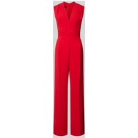 Mango Jumpsuit mit V-Ausschnitt Modell 'ATY' in Rot, Größe XL von Mango