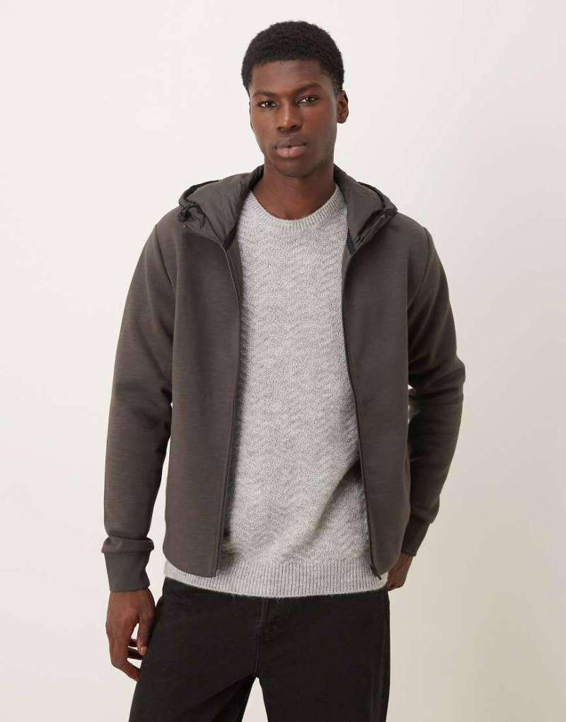 Mango - Kapuzenjacke in Braun-Brown von Mango