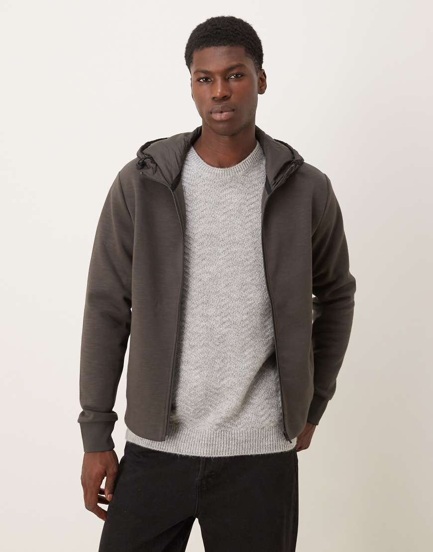 Mango - Kapuzenjacke in Braun-Brown von Mango