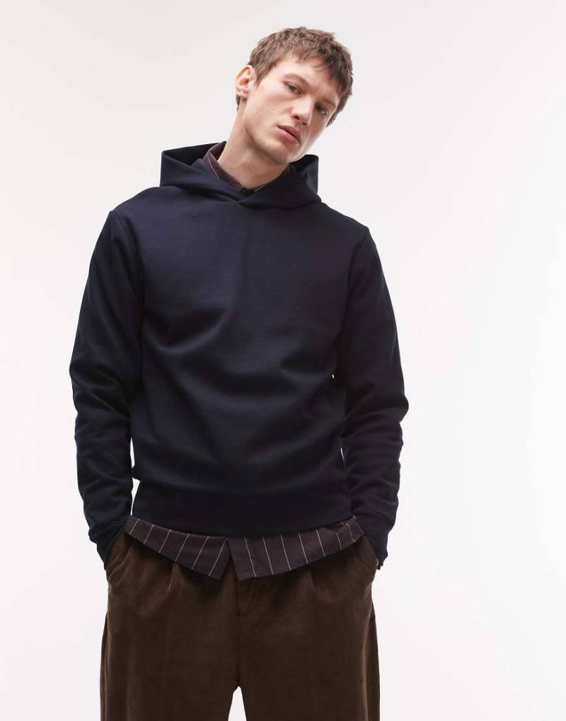 Mango - Kapuzenpullover in Marineblau von Mango