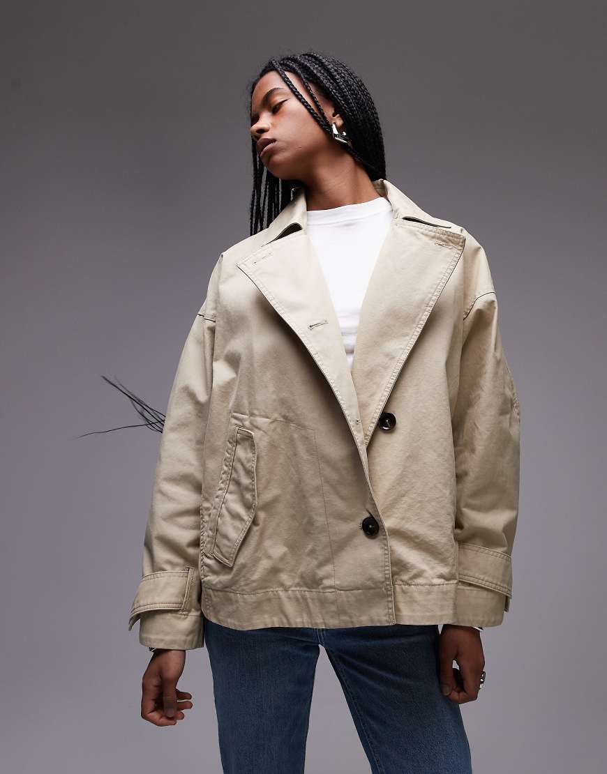 Mango - Kastiger Oversize-Trenchcoat in Beige-Neutral von Mango
