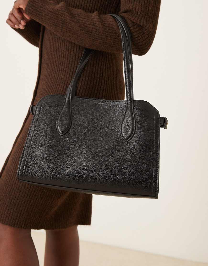 Mango - Klassische City-Tasche in Schwarz von Mango