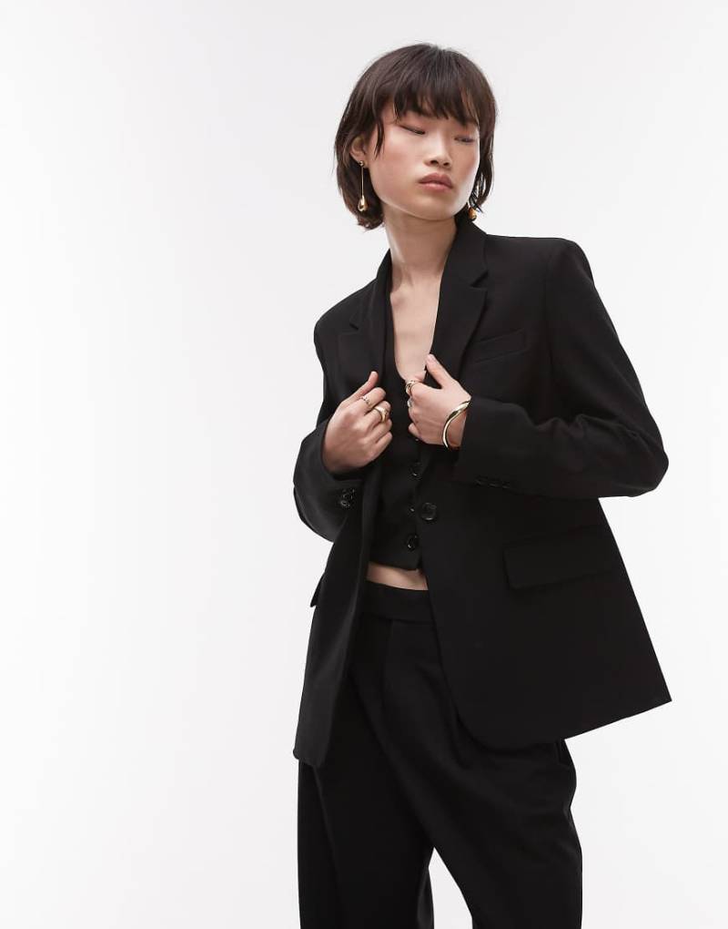 Mango - Klassischer Blazer in Schwarz, Kombiteil von Mango