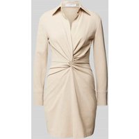 Mango Knielanges Kleid mit Knotendetail Modell 'JULINDA' in Beige, Größe M von Mango