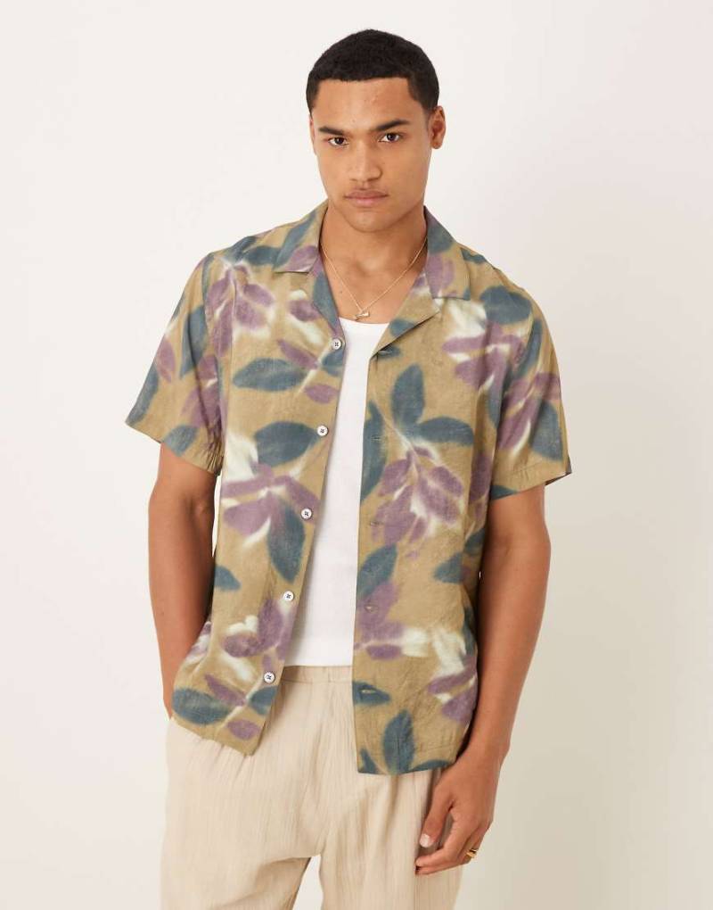 Mango - Kurzärmliges Hemd mit Blumenmuster-Bunt von Mango
