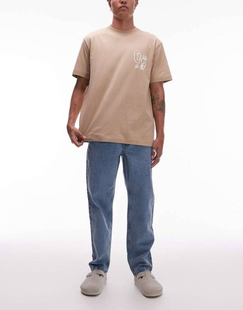 Mango - Beth - Lässig geschnittene Jeans in Mittelblau von Mango