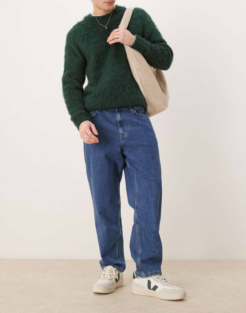 Mango - Lässig und gerade geschnittene Jeans in Dunkelblau von Mango