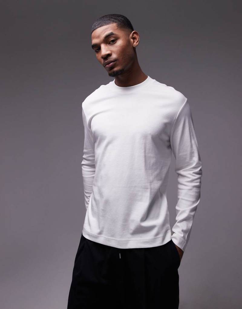 Mango - Langärmliges Shirt in Weiß von Mango