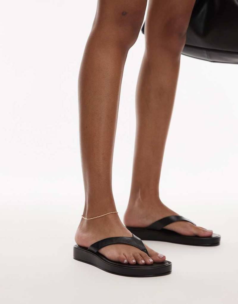 Mango - Leder-Sandalen in Schwarz von Mango