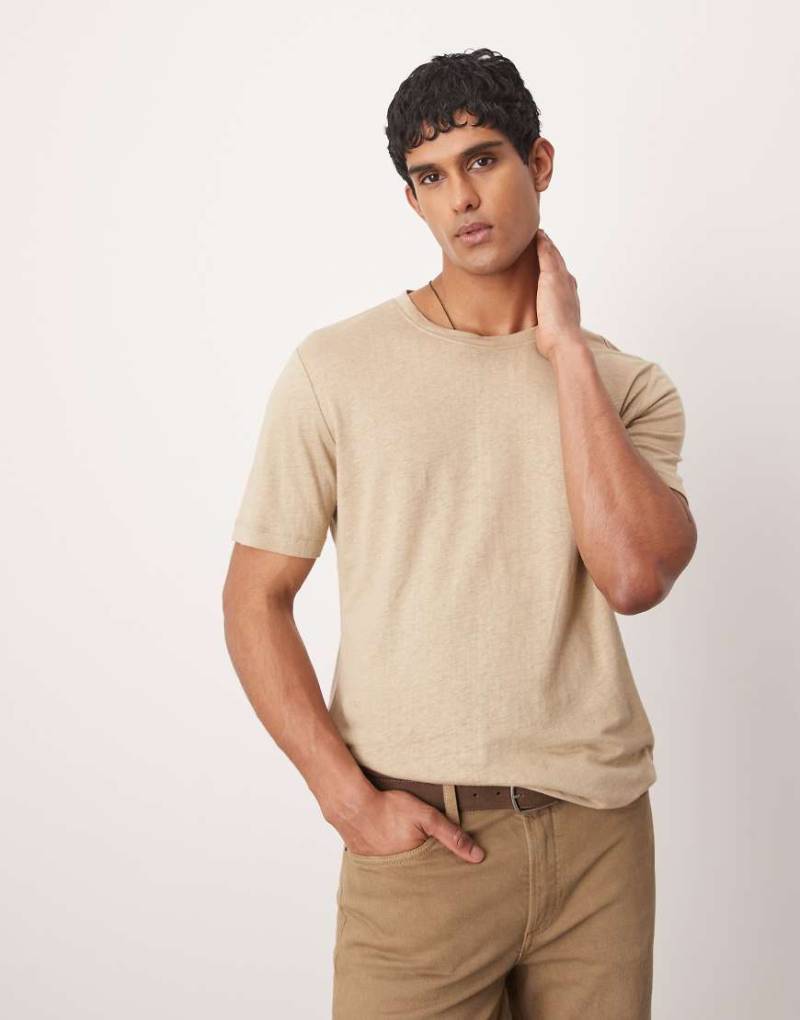Mango - Leichtes T-Shirt in Hellbeige-Neutral von Mango
